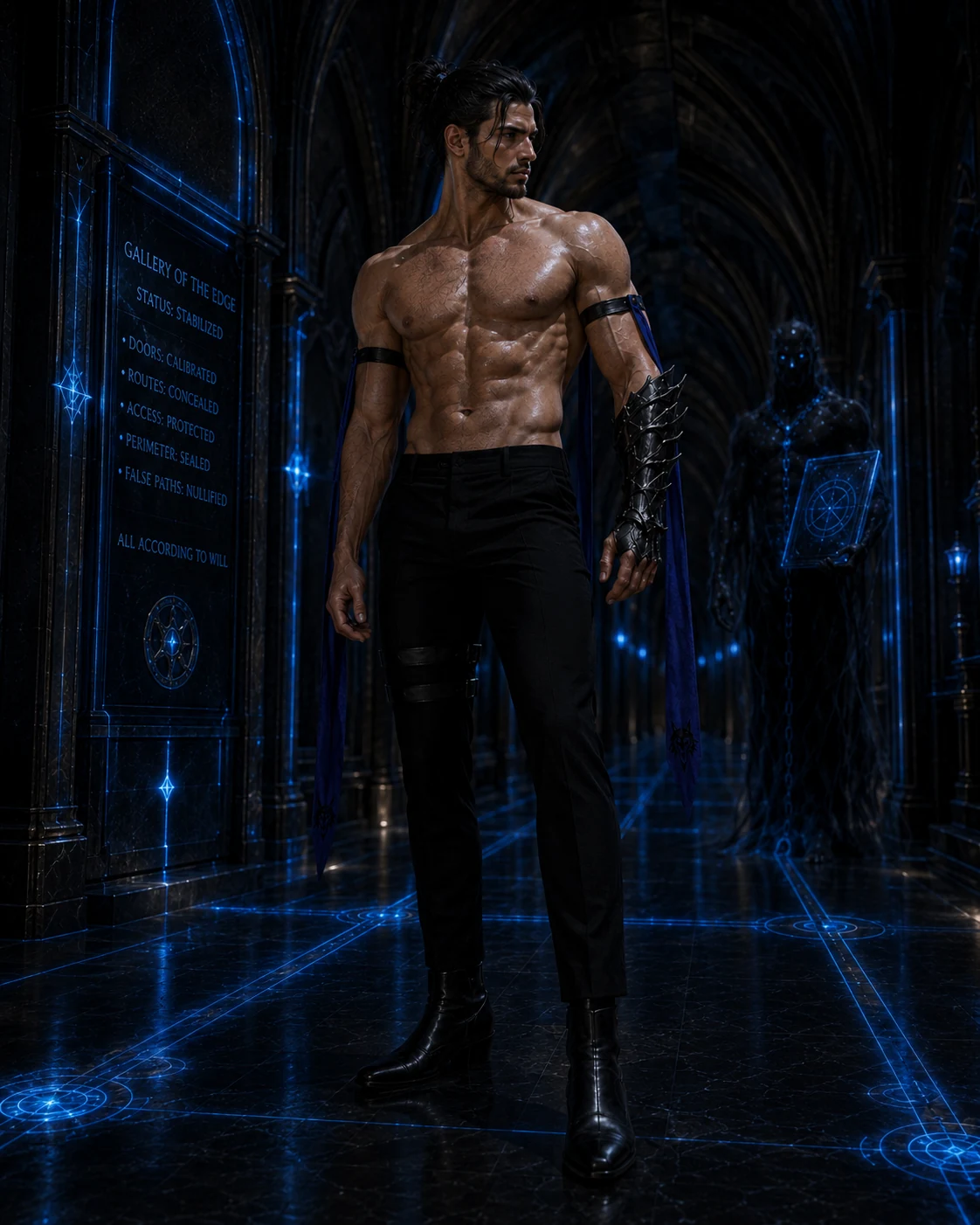 Søren standing in the ordered Gallery of the Edge