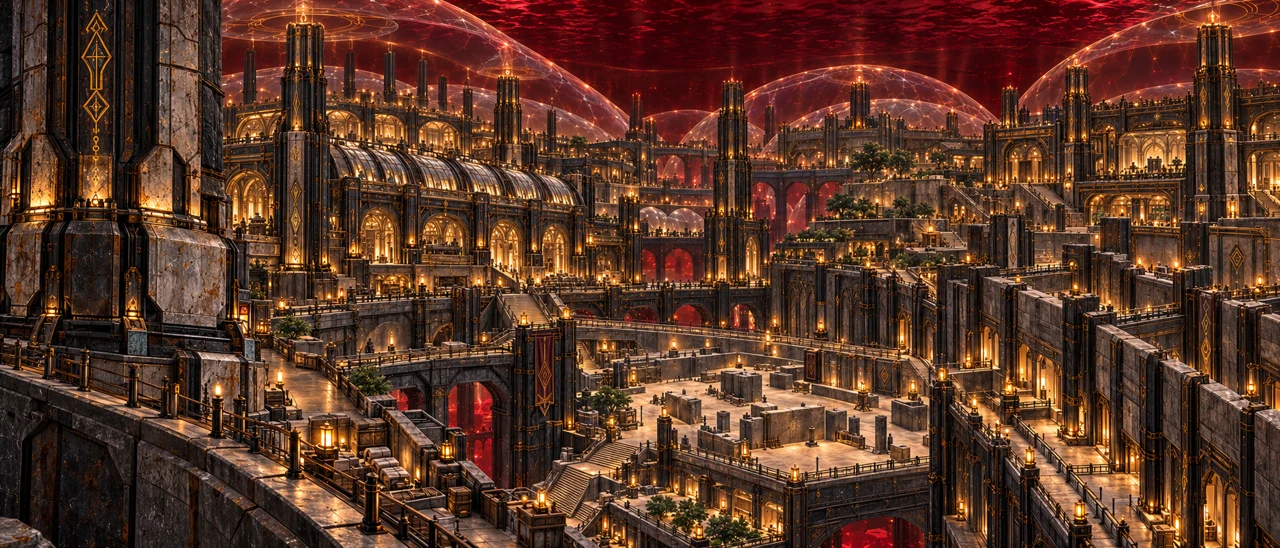 The protected platforms and inhabited halls of the Resonant Wards
