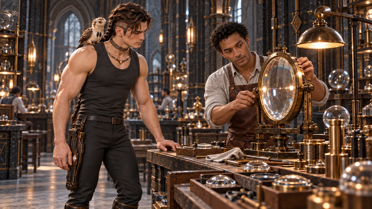 At the Lens Exchange, Velrik shows the fine work behind lenses and instruments of observation.