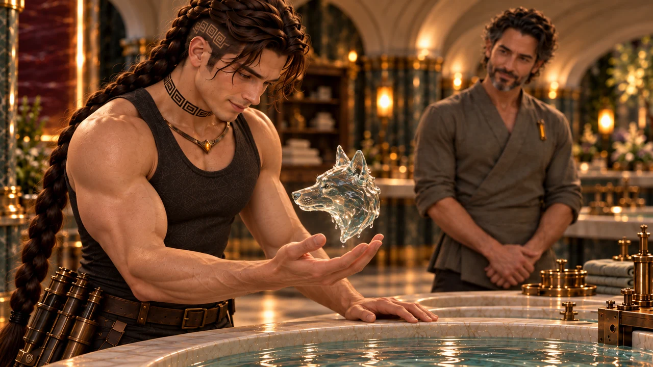 The water takes the shape of a wolf’s head. Thinking of Aedrin seems to help Saevren keep it steady a little longer.
