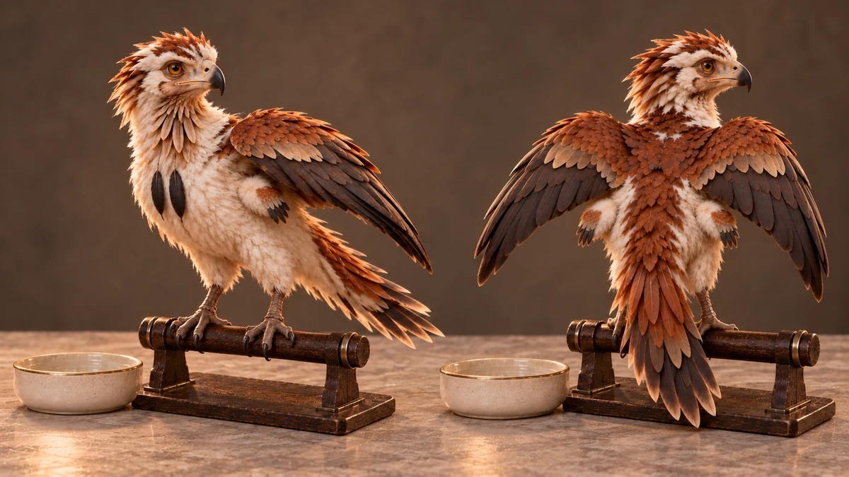Small secondary wings emerge beneath Thoden’s coverts. This second pair is unique to him among the typical males of his species.