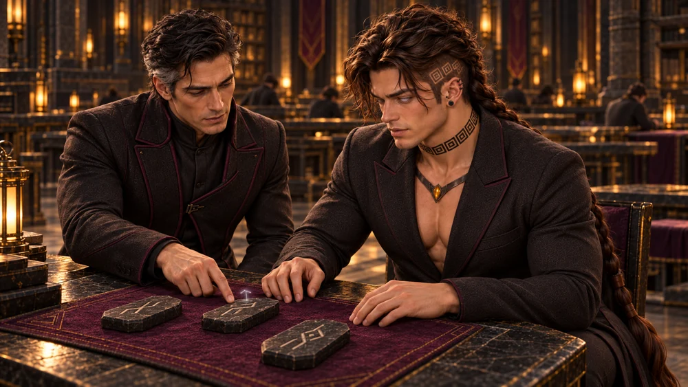 Nerovan directs Saevren back to the details of a sign he has interpreted too quickly.