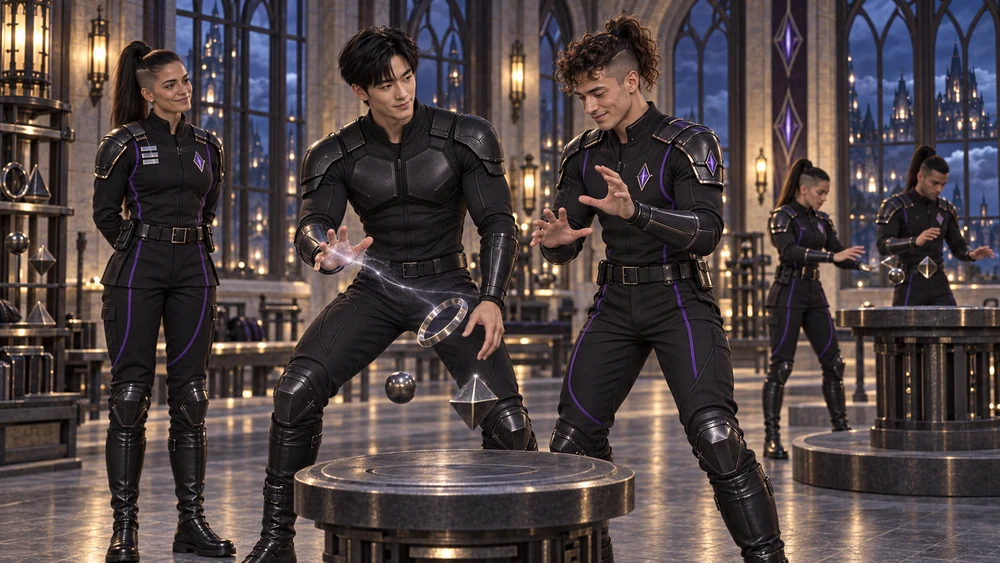 A wavering ring becomes a shared lesson in control as Han helps a nervous officer find his balance—and his confidence.