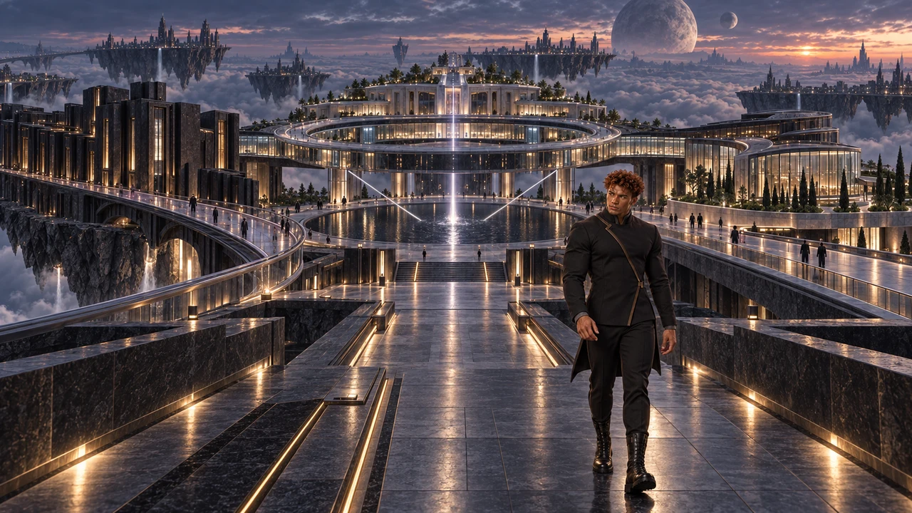 Tairen arrives in Draukhen formal dress. Distinct approaches converge at the institute, making the relationship between its three wings visible from the entrance.