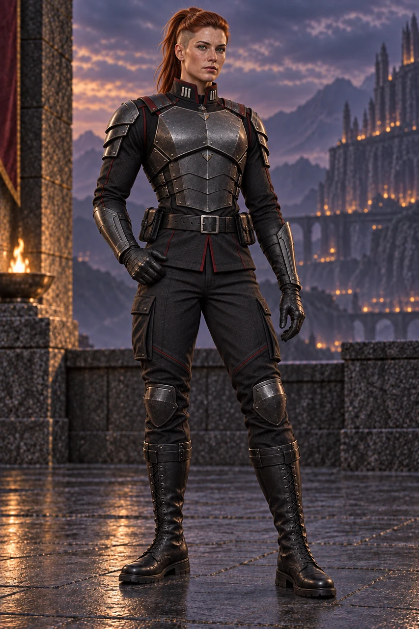Full-length portrait: Legion Captain.