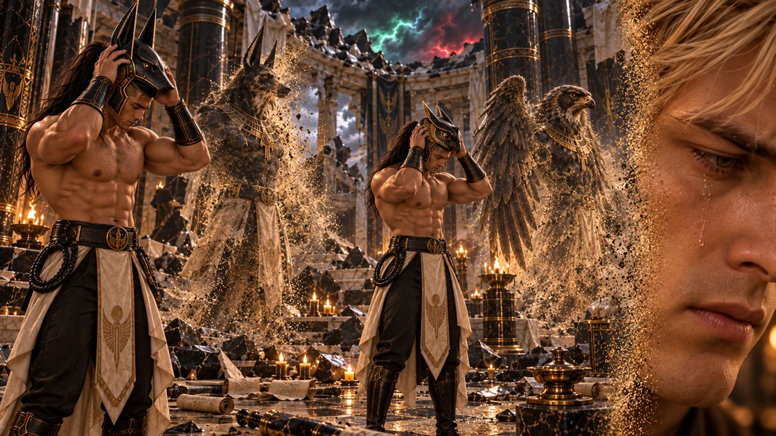 Nakhren and Varesh lower their helms into place as the two figures fade before them. The memory recedes. In the present, a tear runs down Rhaevan’s cheek.