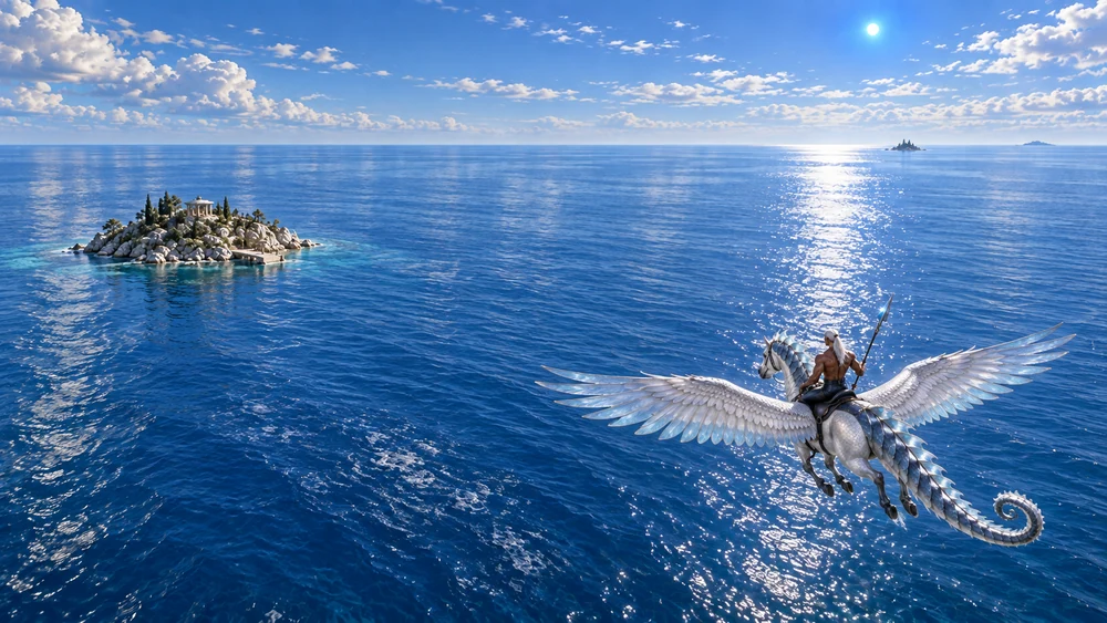 Thareon and Orhaen above the open water of Saervath